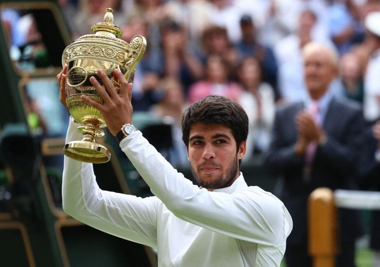 Carlos Alcaraz Beats Novak Djokovic To Win Wimbledon Title In Thrilling ...